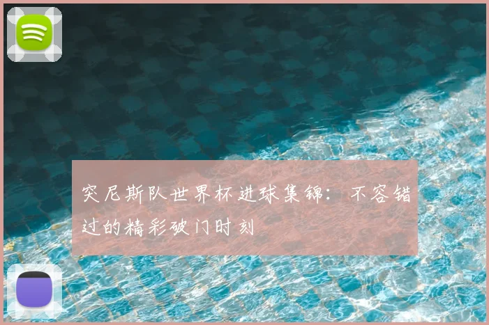 突尼斯队世界杯进球集锦：不容错过的精彩破门时刻